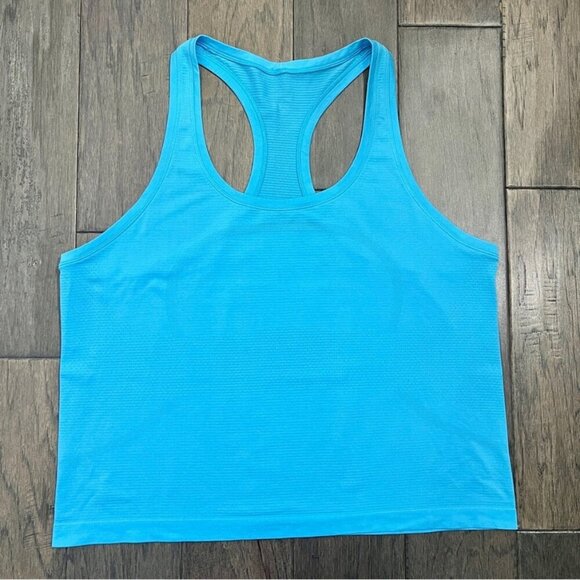 Lululemon Swiftly Tech Racerback Tank Top 2.0 *Waist Length Kayak Blue Light - Picture 1 of 8